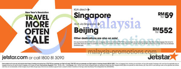 Featured image for (EXPIRED) Jetstar Asia Travel More Often Air Fares Sale 8 – 15 Jan 2013