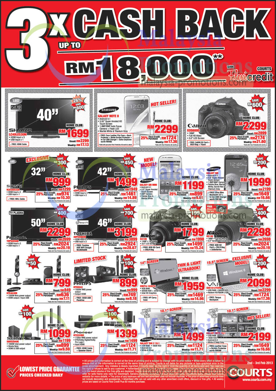 LED TVs, Digital Cameras, Notebooks, Home Theatre Systems, Sharp, Samsung, Canon, Toshiba, Nikon, Sony, Pioneer, Philips