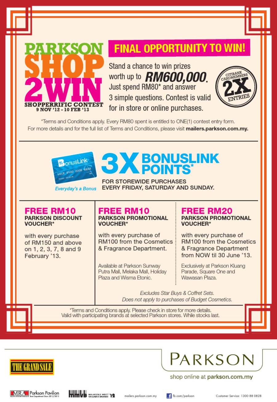 Shop2Win, Free Discount Vouchers