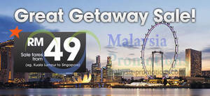 Featured image for (EXPIRED) Jetstar Asia Frm RM49 Great Getaway Air Fares Sale 23 – 26 Apr 2013