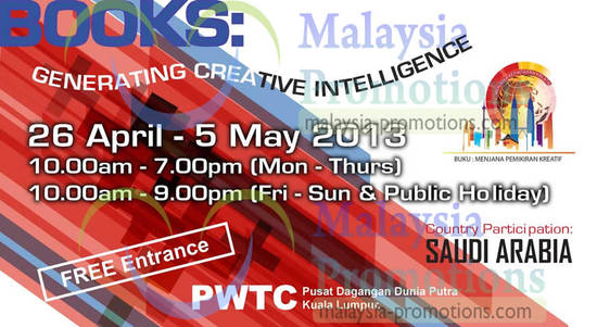 Kuala Lumpur International Book Fair 24 Apr 2013