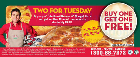 Papa Johns 22 Oct 2013