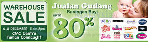 Featured image for (EXPIRED) Babylove Up To 50% OFF Warehouse SALE @ Taman Connaught Cheras 6 – 8 Dec 2013