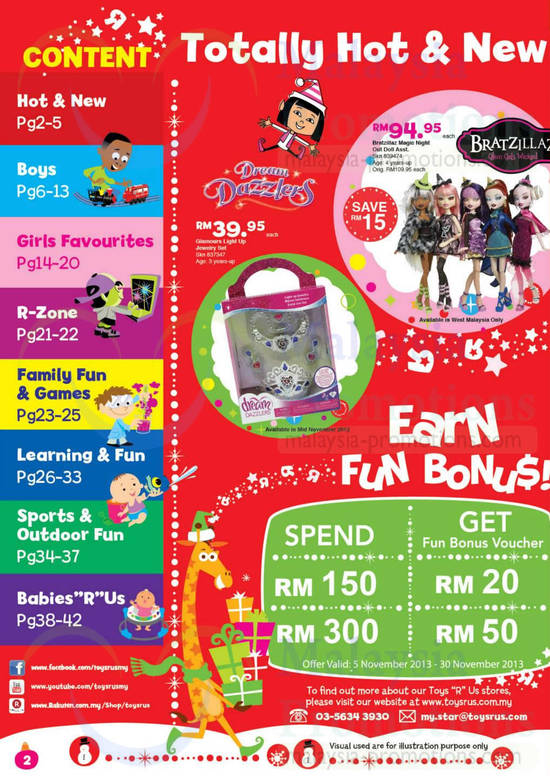 Highlight n Activities, Contents, Earn Fun Bonus