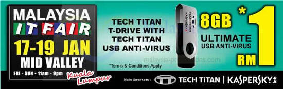 Tech Titan T-Drive 8GB USB Anti Virus