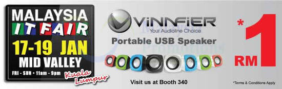 Vinnfier Portable USB Speakers