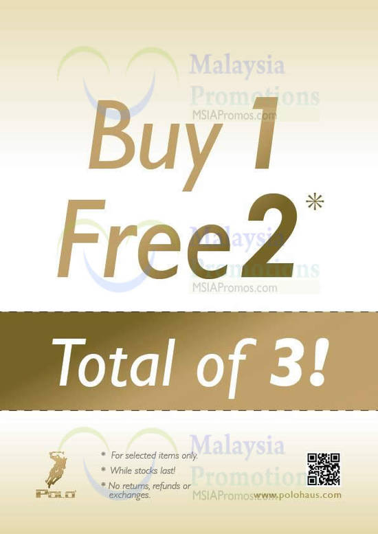 Buy 1 Free 2 Selected Items