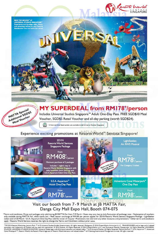 6 Mar Universal Studios Superdeal