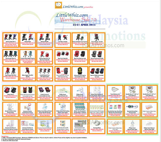 24 Apr Price List Strollers, Car Seats, Mattresses, Breast Pump