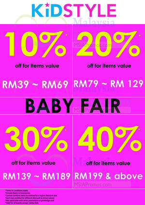 Featured image for (EXPIRED) Kidstyle Baby Fair Up To 40% OFF @ Gurney Paragon 17 Apr 2014