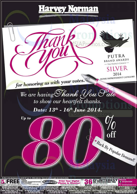 13 Jun Thank You Sale Up To 80 Percent Off