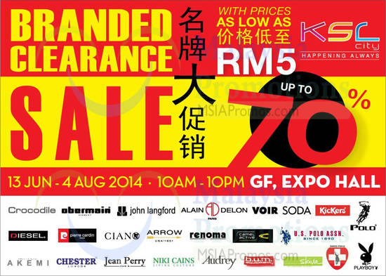 Branded Clearance 12 Jun 2014