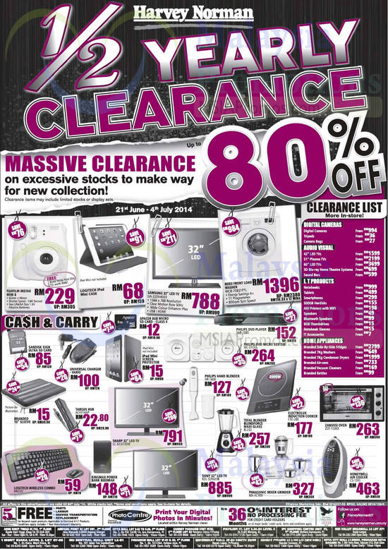 Electronics, Polaroid, TVs, Washers, DVD Player, Blenders, Oven, Fujifilm, Samsung, Beko, Philips, Sharp, Sony, Electrolux, Panasonic