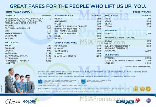 7 Aug Fares Domestic, Southeast Asia, South Asia, Chine, Hong Kong, North Asia, Middle East, Australia, New Zealand, UK, Europe