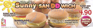 Featured image for Dunkin’ Donuts NEW Sunny Sandwiches 9 Aug 2014