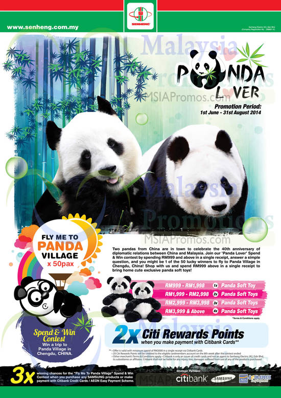 Panda Lover Promo Details