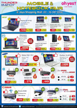 Featured image for (EXPIRED) Thunder Match Mobile & Notebook Fair @ Jaya Shopping Mall 22 – 26 Oct 2014