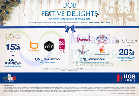 23 Dec Festive Delights O Galito, Bakita, Pullman, Giannis, Sweet Water, Chapter One, Enak KL