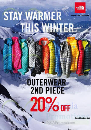 Featured image for (EXPIRED) The North Face 20% Off 2nd Piece Promotion 24 Nov 2014 – 4 Jan 2015