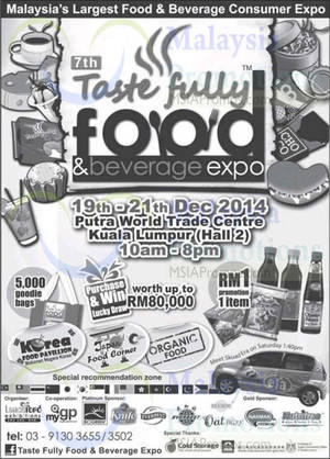 Featured image for (EXPIRED) Food & Beverage Expo @ PWTC 19 – 21 Dec 2014