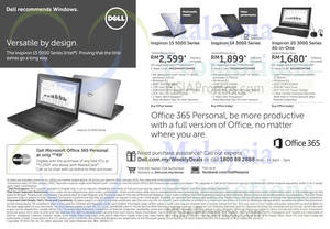 Featured image for (EXPIRED) Dell Inspiron Notebooks & Desktop PC Offers 12 – 22 Jan 2015