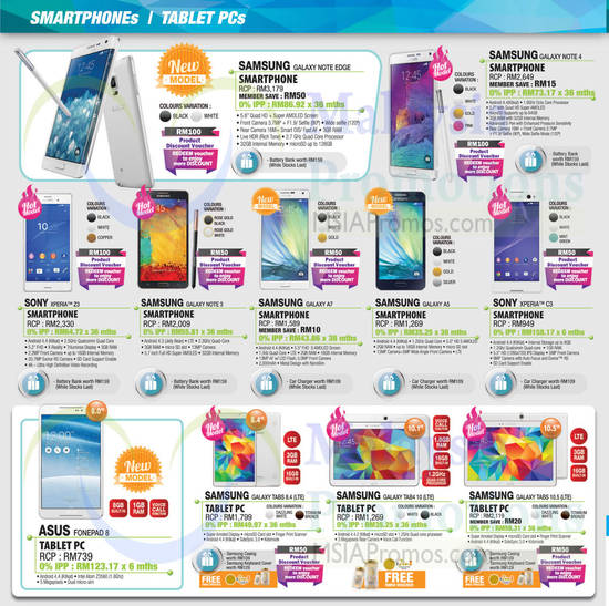 Mobile Phones, Tablets Samsung, Sony, Asus