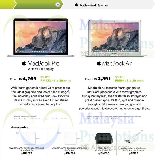 Apple Notebooks, Accessories, MacBook Pro With Retina Display, MacBook Air, TV ITP