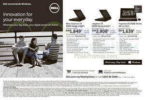 Featured image for (EXPIRED) Dell Inspiron Notebooks & Desktop PC Offers 21 – 25 Jun 2015
