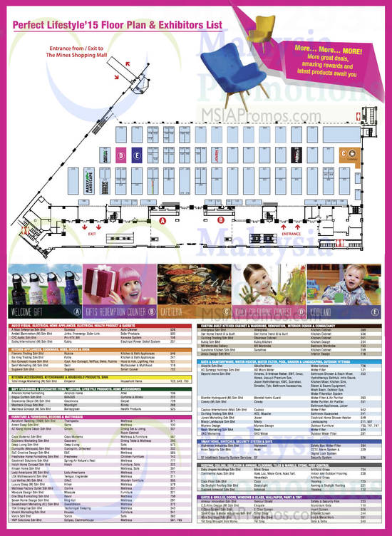 5 Nov Floor Plan, Exhibitors List