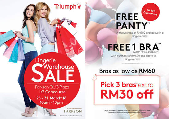 Parkson Lingerie Warehouse 16 Mar 2016