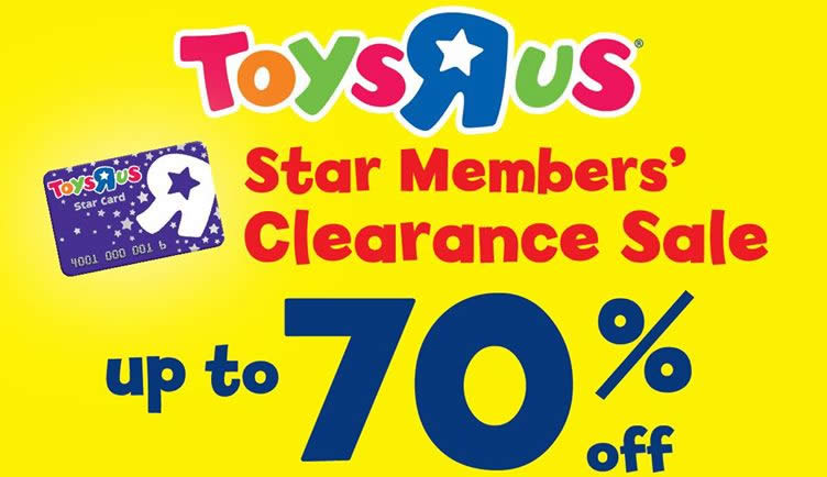 Featured image for Toys "R" Us: Clearance SALE at Pearl Point from 13 - 18 Sep 2016