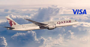 Featured image for (EXPIRED) Qatar Airways offering Visa cardholders up to 10% off flights with this promo code valid till 31 March 2024