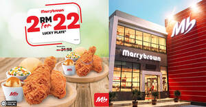 Featured image for Marrybrown’s 2-for-RM22 Lucky Plate® Deal Ignites Dining Excitement (24 – 25 April 2024)