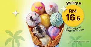 Featured image for (EXPIRED) Baskin-Robbins selling 8 scoops of different flavours at RM16.50 till 9 Apr 2024 (7pm – 10pm)