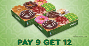 Featured image for (EXPIRED) Dunkin’ M’sia has buy 9 get 3 FREE donuts promotion on 12 Mar 2024