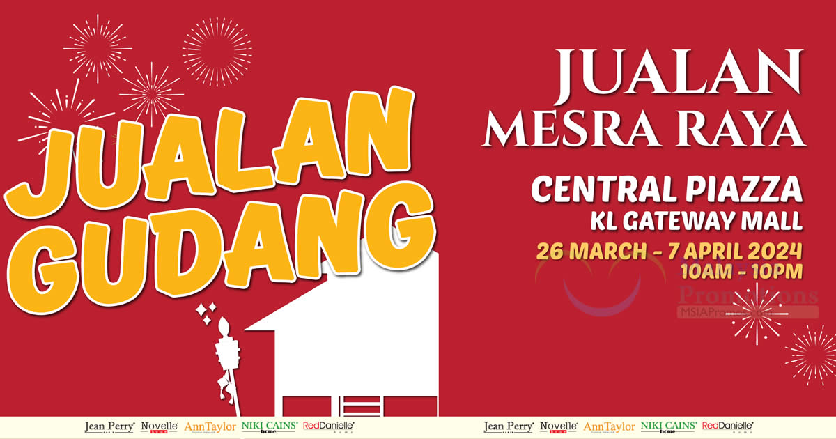 Featured image for Jean Perry Warehouse Sale at KL Gateway Mall till 7 April 2024