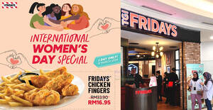 Featured image for (EXPIRED) TGI Fridays M’sia offering 50% off Chicken Fingers for dine-in orders on 8 Mar 2024