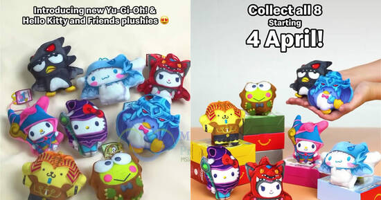McDonald’s M’sia FREE Yu-Gi-Oh! x Hello Kitty & Friends plush toy with every Happy Meal till 1 May 2024