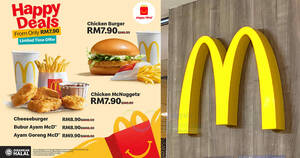 Featured image for McDonald’s Malaysia Selling Happy Meals from only RM7.90 with a free mystery toy from 1 May 2024