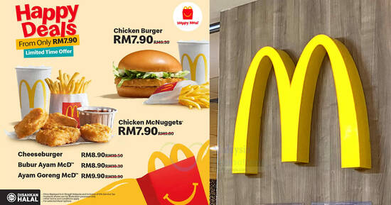 McDonald’s Malaysia Selling Happy Meals from only RM7.90 with a free mystery toy from 1 May 2024