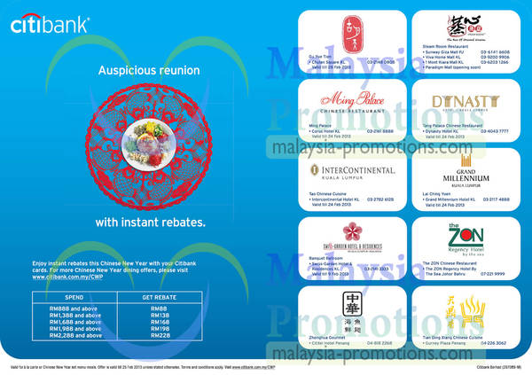 Featured image for (EXPIRED) Citibank Up To RM228 Rebates With Minimum Spend 18 Jan – 25 Feb 2013