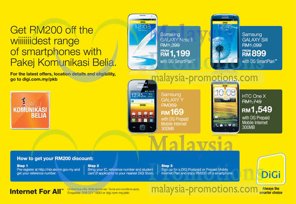 Featured image for DiGi RM200 Off Selected Smartphones With Pakej Komunikasi Belia 18 Jan 2013