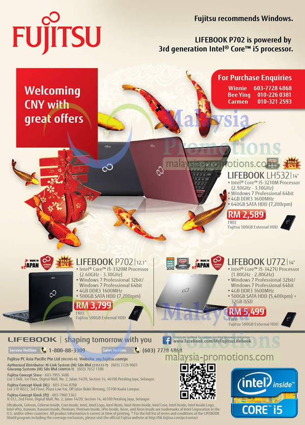Featured image for Fujitsu Notebooks Chinese New Year Promotion Price List 10 Jan 2013