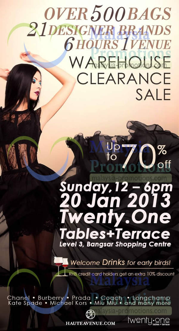 Featured image for (EXPIRED) Haute Avenue Branded Sale @ Bangsar Shopping Centre 20 Jan 2013