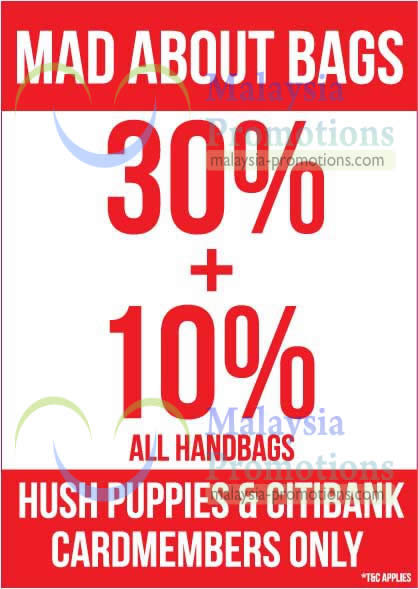 Featured image for (EXPIRED) Hush Puppies 30% Off All Handbags For Members & Citibank Cardmembers 2 – 17 Jan 2013