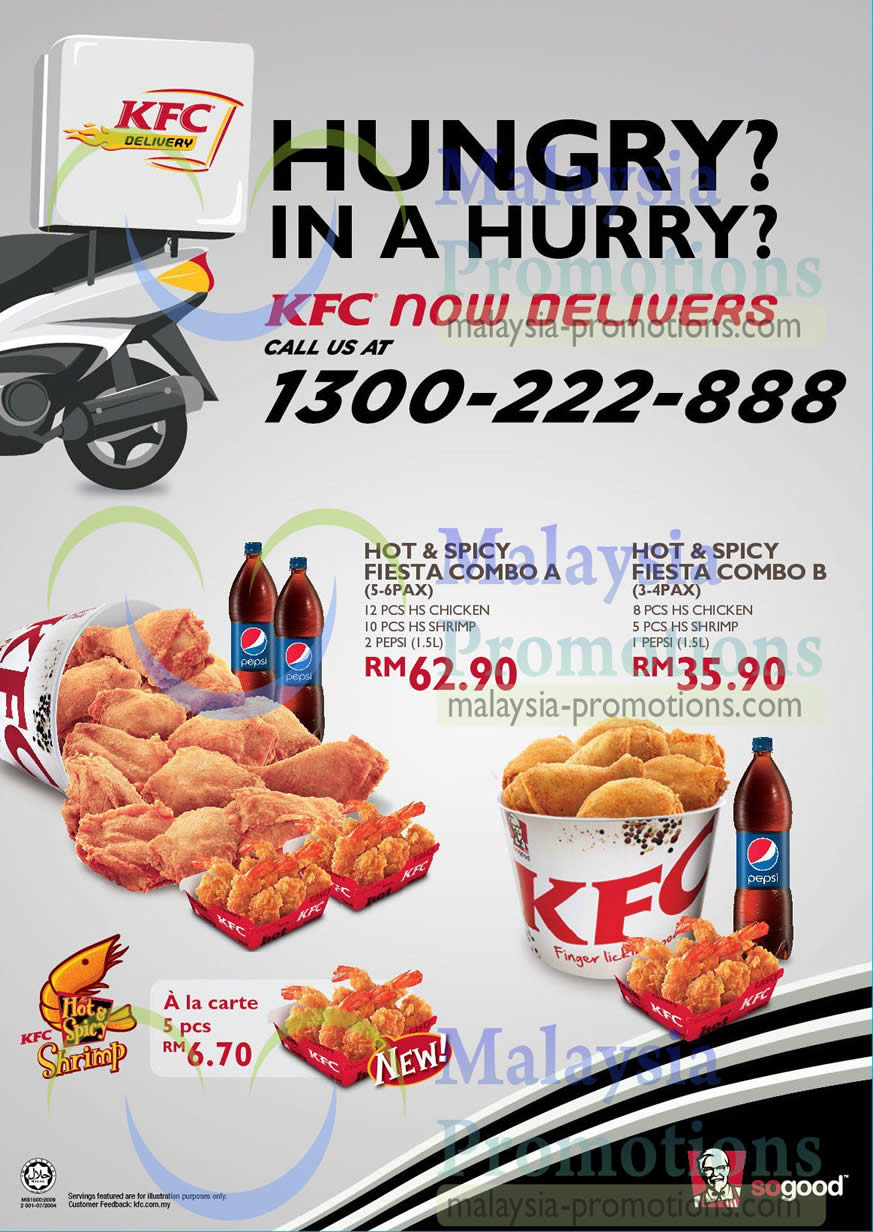 KFC Malaysia NEW Hot & Spicy Combo Meals 16 Jan 2013