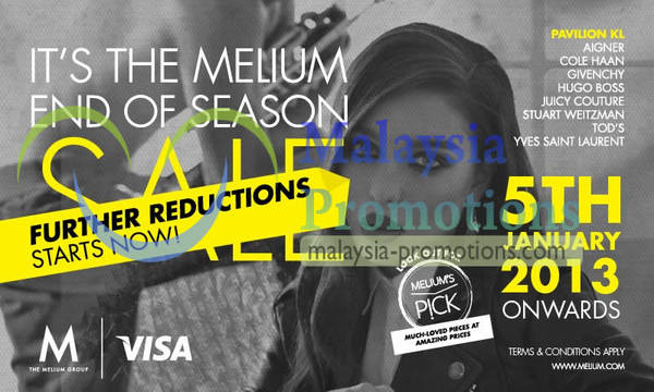 Featured image for (EXPIRED) Melium End Of Season Sale Up To 70% Off (Further Reductions!) 5 Jan 2013