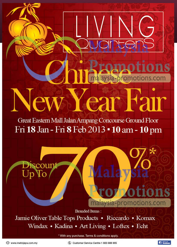 Featured image for (EXPIRED) Metrojaya CNY Fair @ Great Eastern Mall 18 Jan – 8 Feb 2013