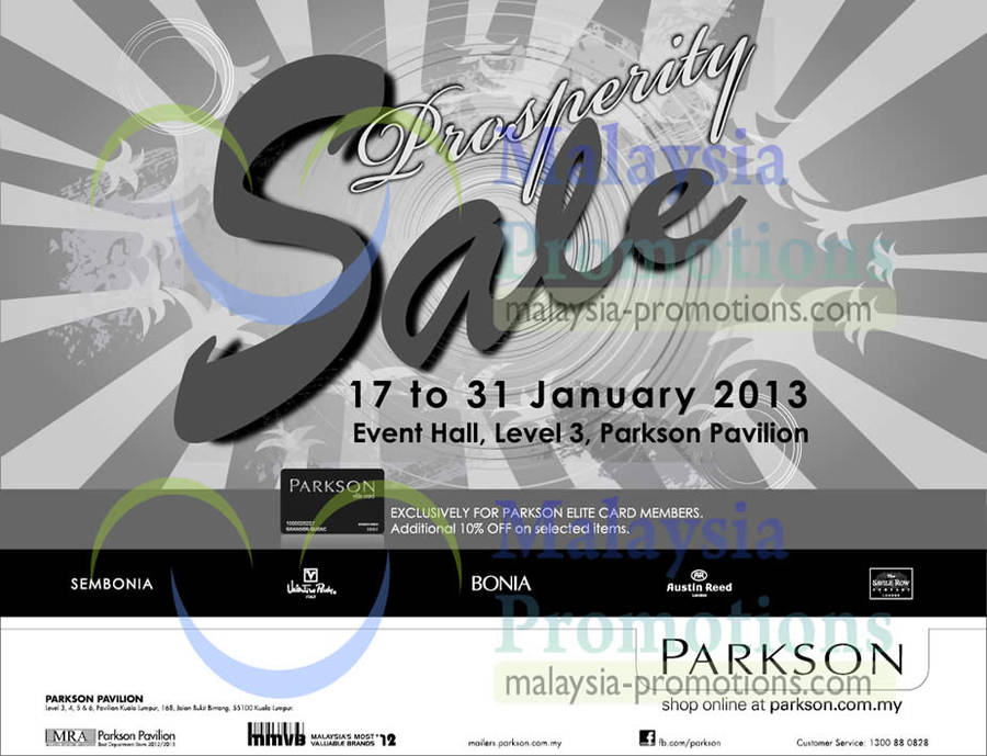 Parkson Prosperity 17 Jan 2013