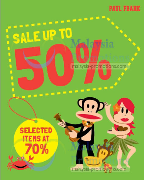 Featured image for (EXPIRED) Paul Frank Up To 70% Off Promo 5 Jan – 3 Feb 2013